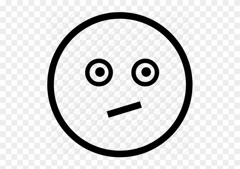 Confused Smiley Face Clip Art Black - Scroll Up Png #304783