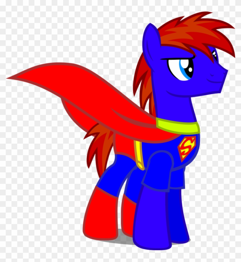 Rail Spike's Superman Costume By Peremarquette1225 - Superman As A Pony #304901