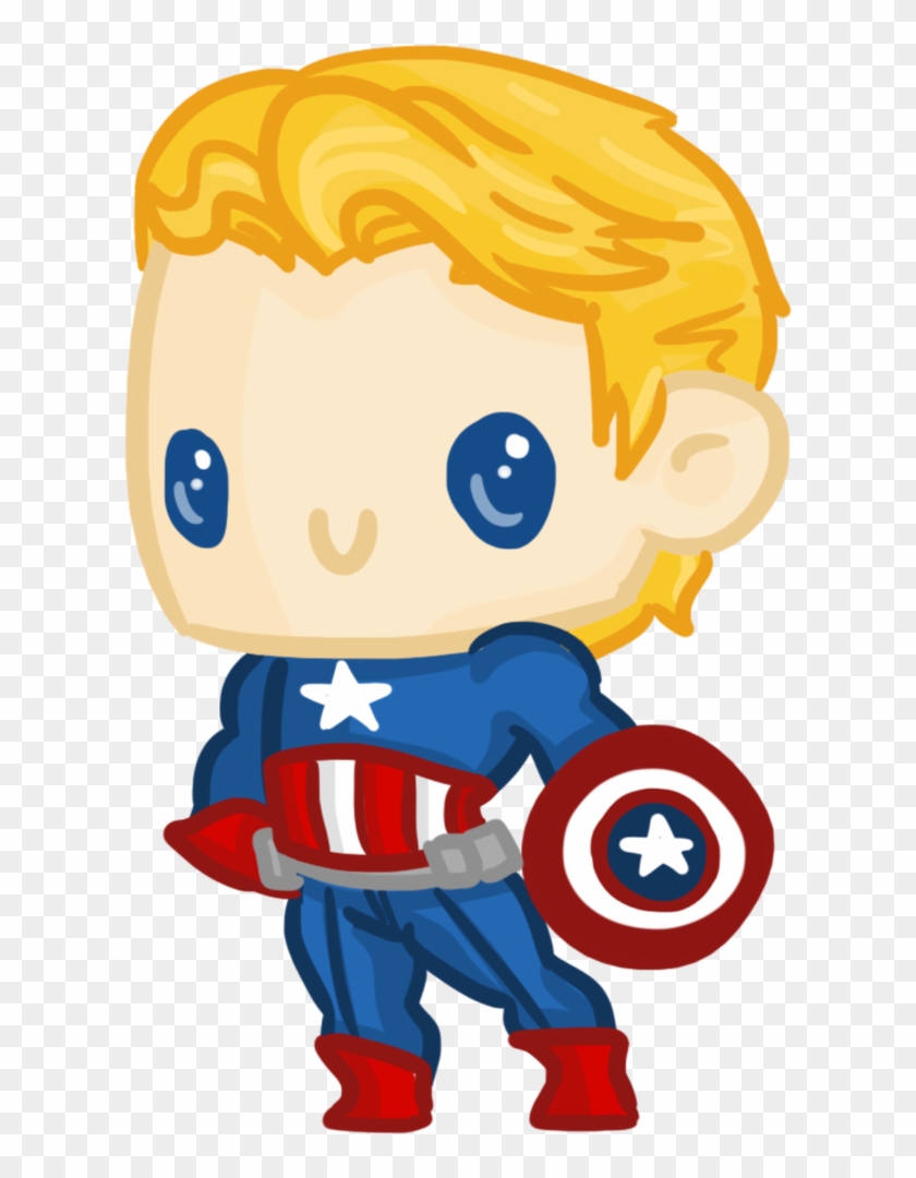 Super Chibis - Cute Captain America Cartoon #304939