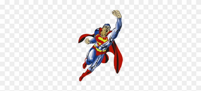 Superman Flying Vector - Justice League Superhero Logo #304946