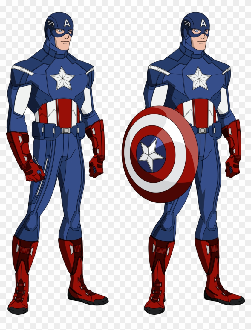 Captain America Avengers Uniform By Mad 54 - Captain America Suit Cartoon #304949