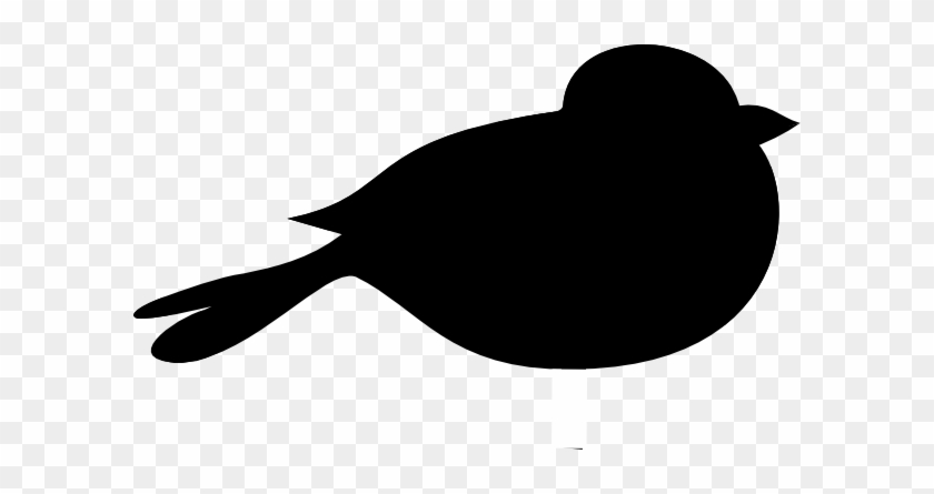 Two Black Bird Silhouette - Clip Art Black Bird #304963