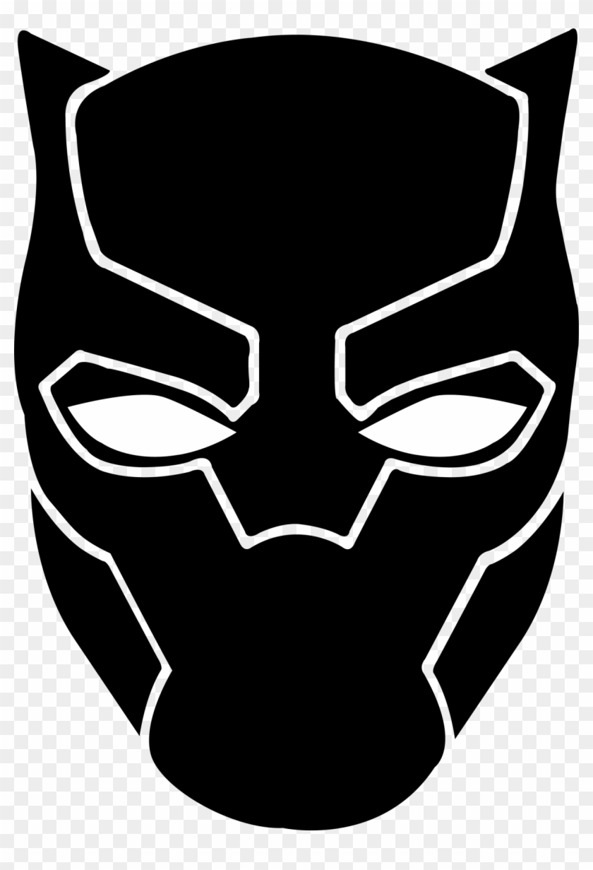 Black Panther - Black Panther Face Drawing #304967