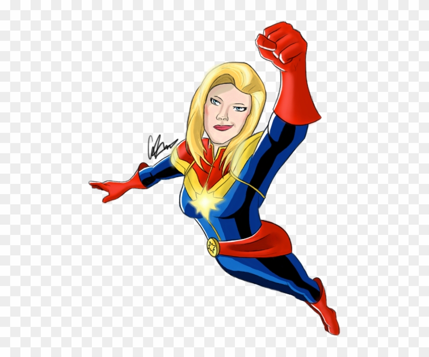 Captain Marvel By Anthonyparenti Captain Marvel By - Ms Marvel Clipart #304982