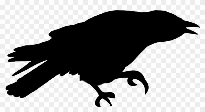 Crow Silhouette Png Download - Silhouette #305004