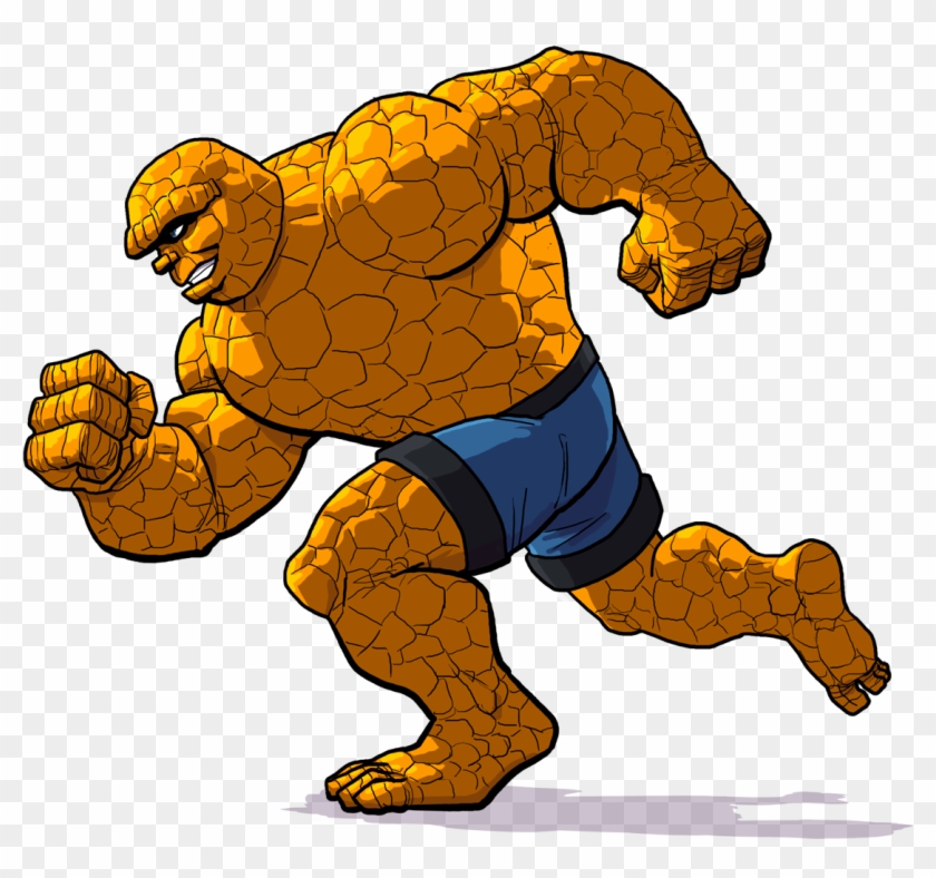 The Great Marvel Race - Fantastic Four Thing Png #305011