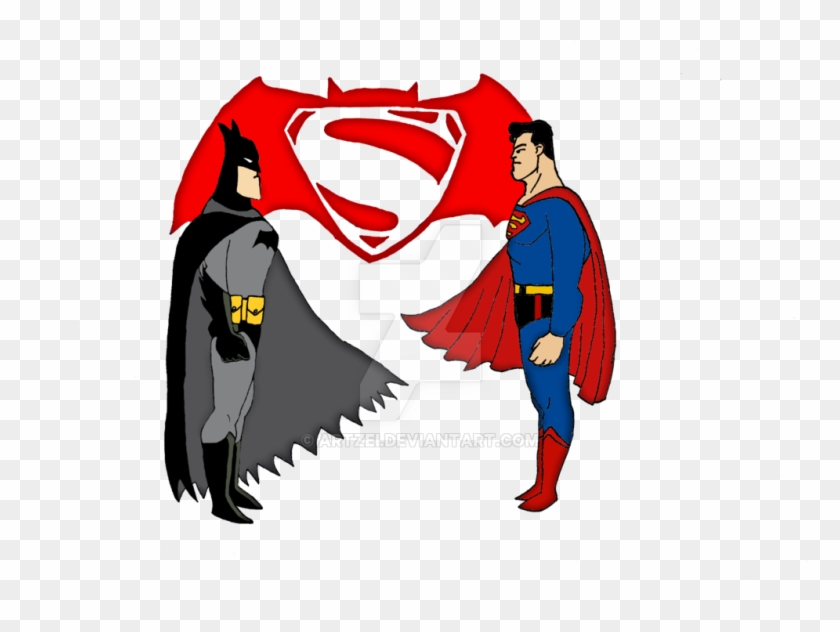 Batman V Superman Dcau Style By Artzei - Cartoon - Free Transparent PNG  Clipart Images Download
