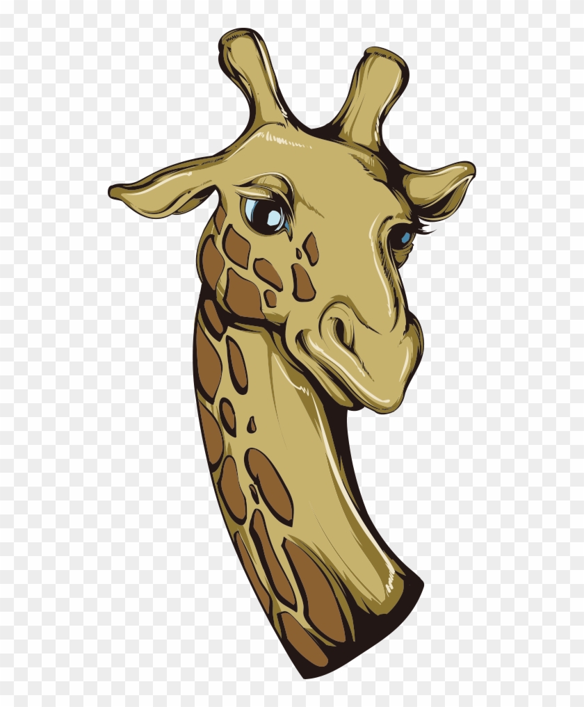 Giraffe Cartoon Lion Illustration - Giraffe Cartoon Lion Illustration #305085