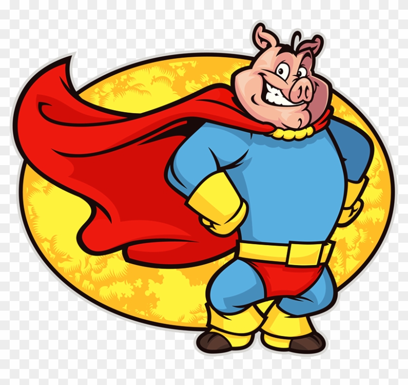 Clark Kent Domestic Pig Clip Art - Clark Kent Domestic Pig Clip Art #305163