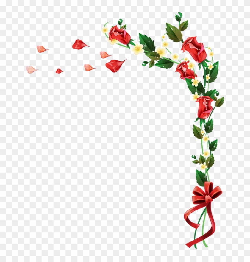 Png I Ekler7, Flower Animations, Flower Clipart Animations - Rose Decoration Png #305133