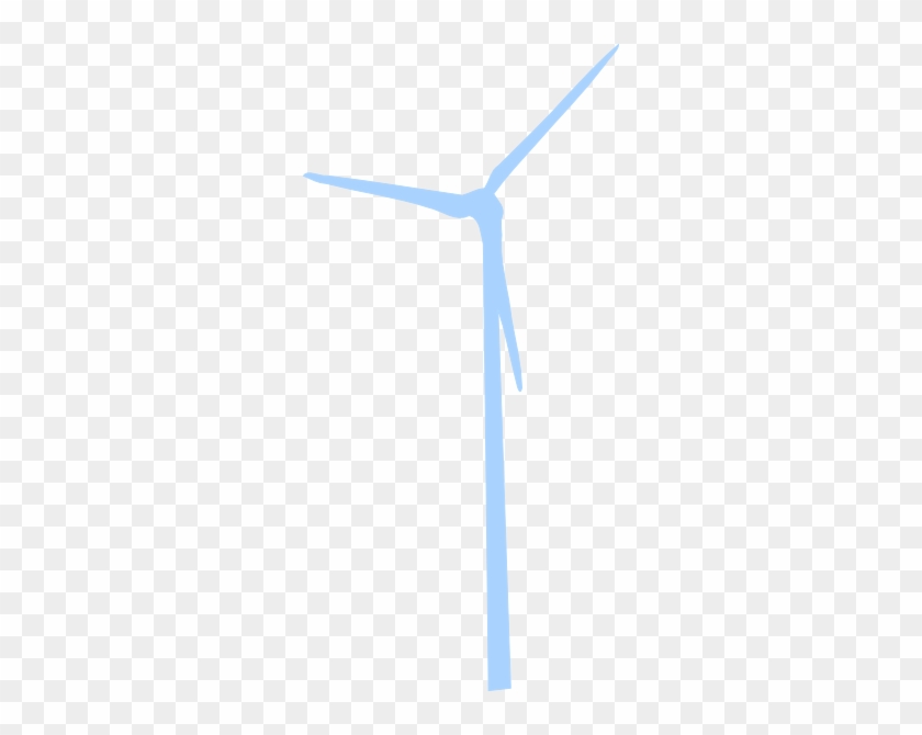 Light Blue Wind Turbine Clip Art At Clker - Wind Turbine Clip Art #305161