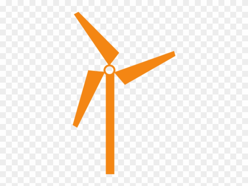 Flat Vector Icon Illustration Of A Wind Mill - Flat Vector Icon Illustration Of A Wind Mill #305203