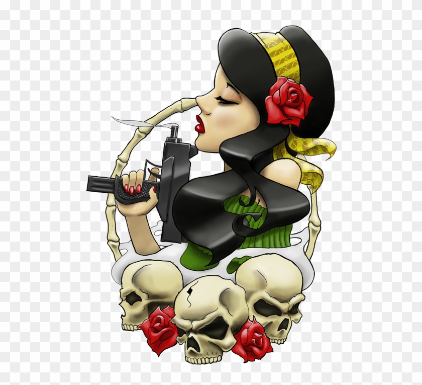 Ghetto Gypsy Head Tattoo By Artisticrender - Traditional Tattoo Png #305366