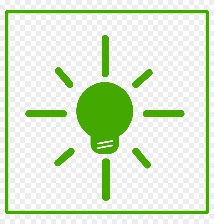 Green Light Bulb Energy Icon Clip Art At Clker - Luz En Biologia #305368