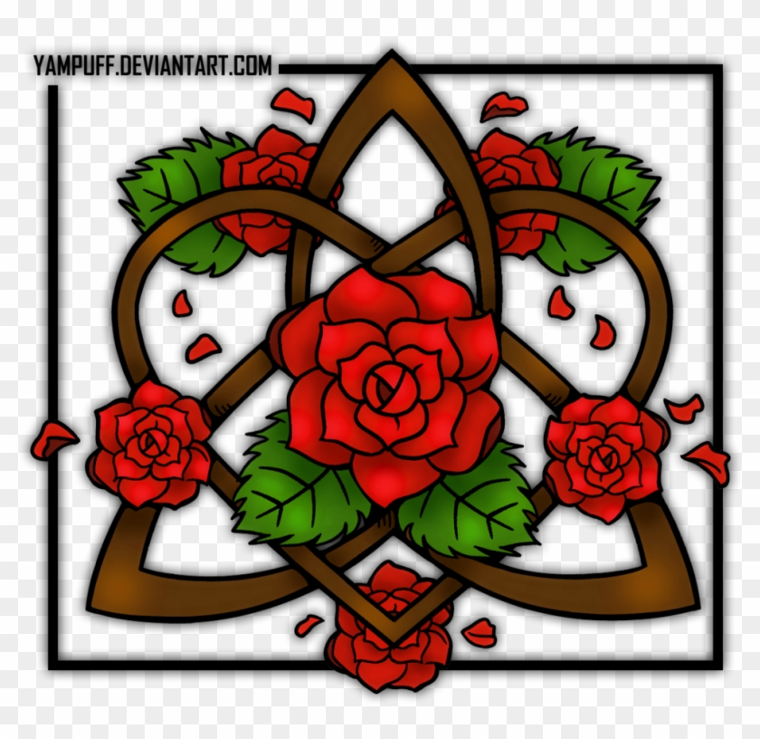 Rose Tattoo Png Transparent Free Images Only - Celtic Rose Transparent Png #305405
