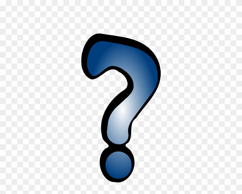 Question Mark Blue By Cj Svg Clip Arts 276 X 592 Px - Question Mark Clip Art #305472