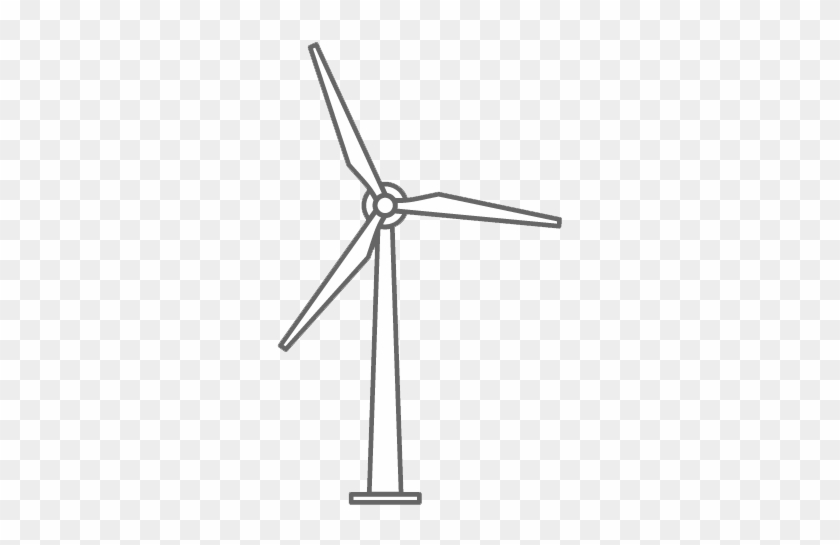 Wind Power Industry - Transparent Background Wind Turbine Clipart #305483