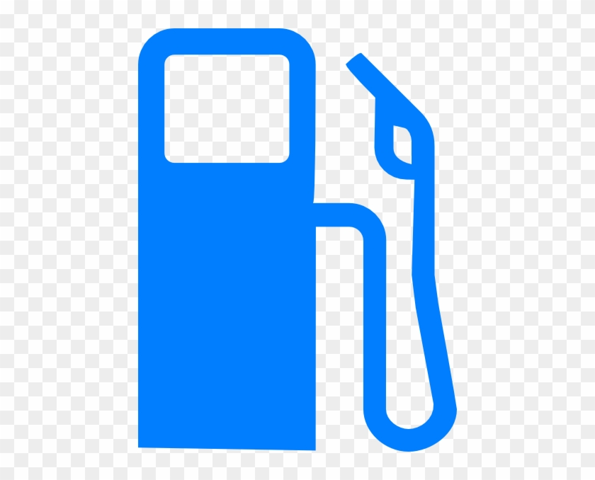 Blue Gas Pump Clip Art At Clker - Petrol Pump Clip Art #305516
