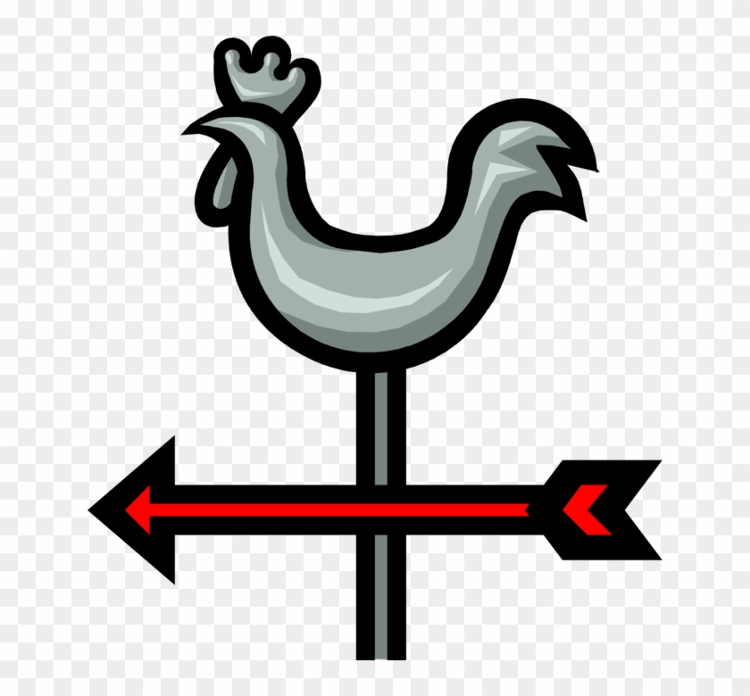 Vector Illustration Of Weather Vane Or Weathercock - Weather Vane No Background #305600