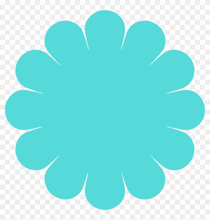 Turquoise Flower Vector Icon - Gerbera #305669