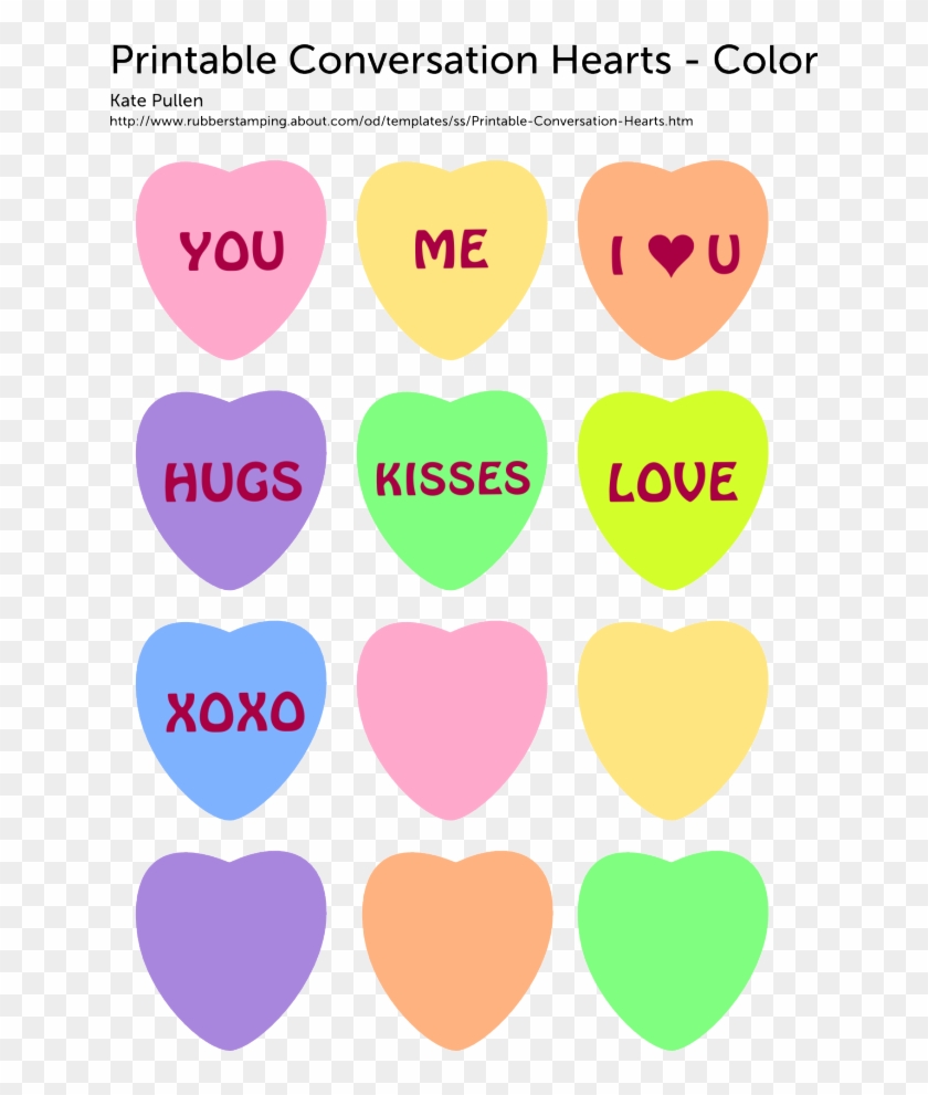 8 Images Of Printable Conversation Hearts Blank - Conversation Hearts Prints #305681