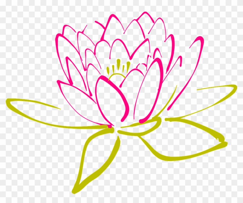 Flower Vector Png 16, Buy Clip Art - Abstract Lotus Clipart #305699