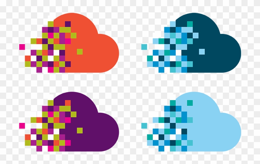 Developed This Pixelated Cloud In Different Colour - Developed This Pixelated Cloud In Different Colour #305750