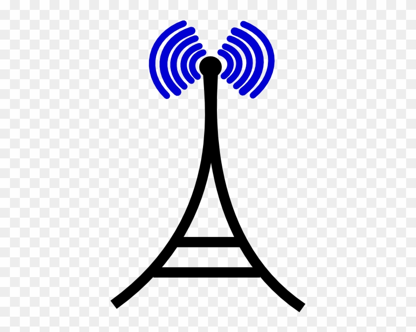 Broadcasting Tower 3 Clip Art - Radio Station Clip Art #305752