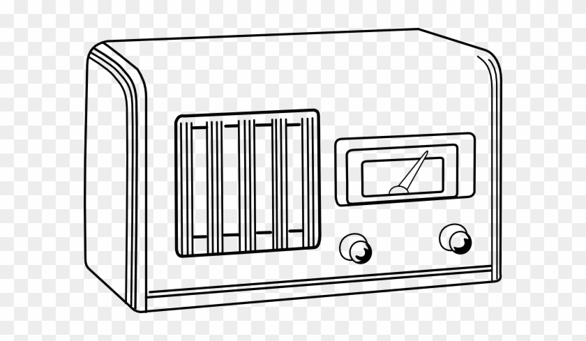 Radio Silent Clip Art At Clker - Radio Antigo Para Colorir #305799