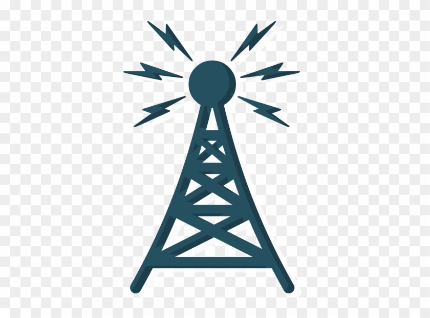 Amateur Radio - Cartoon Cell Phone Towers - Free Transparent PNG Clipart  Images Download