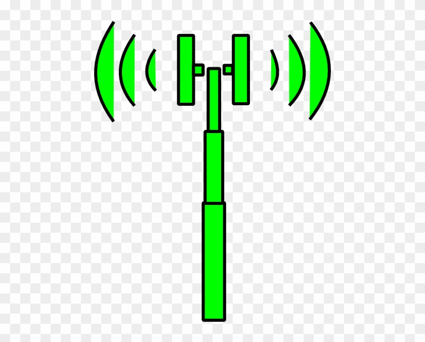 Green Wifi Tower Clip Art - Wifi Tower #305849