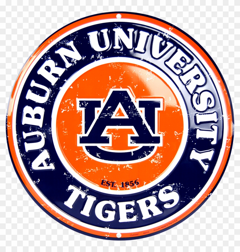 Auburn Tigers Circle Sign - Auburn Tigers Circle Sign #305896