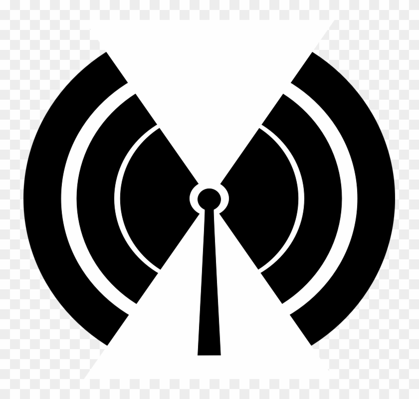 Wave Clipart Wifi - Radio Waves Transparent Background #305978