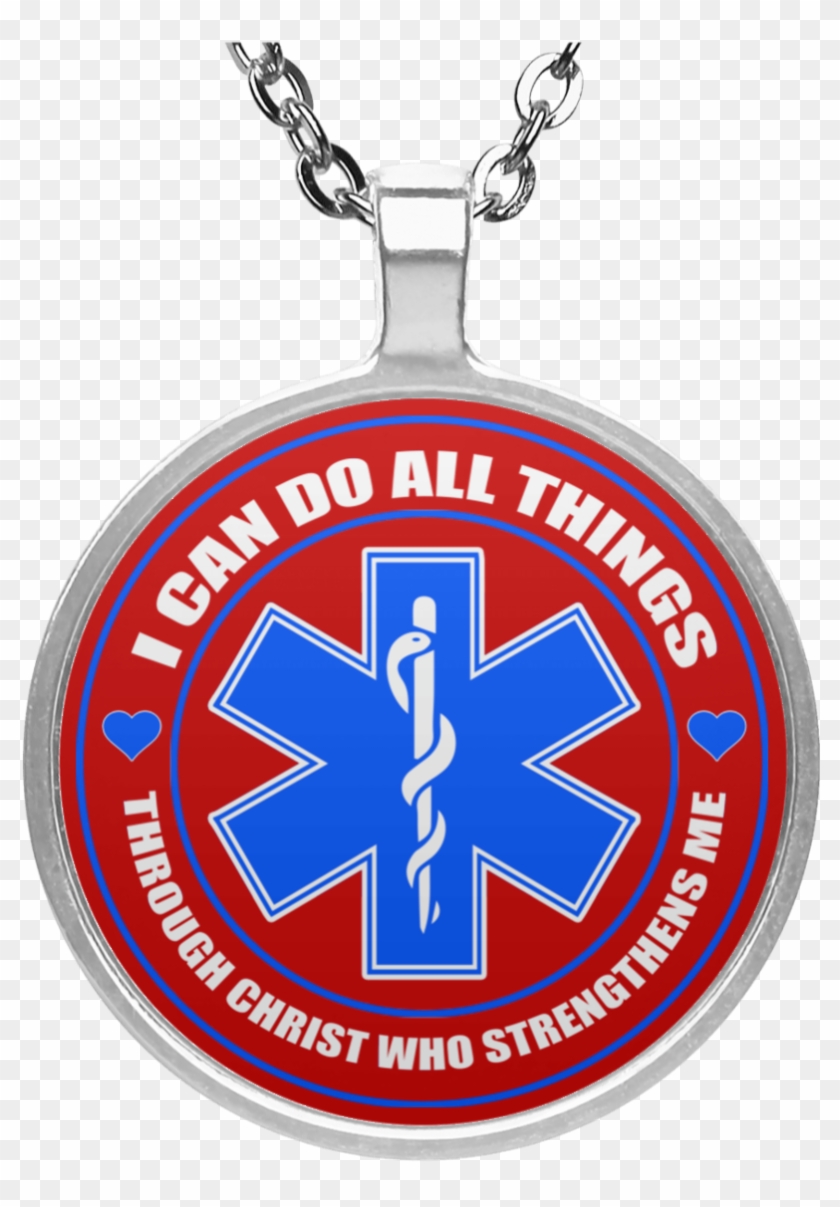 Ems Para Emt Christ Circle Necklace - If It's Wet And Sticky And Not Yours #306023