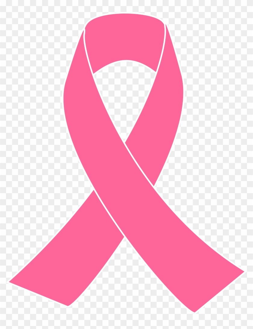 Breast Cancer Ribbon Coloring Sheet Clipart - Pink Breast Cancer Ribbon #306086