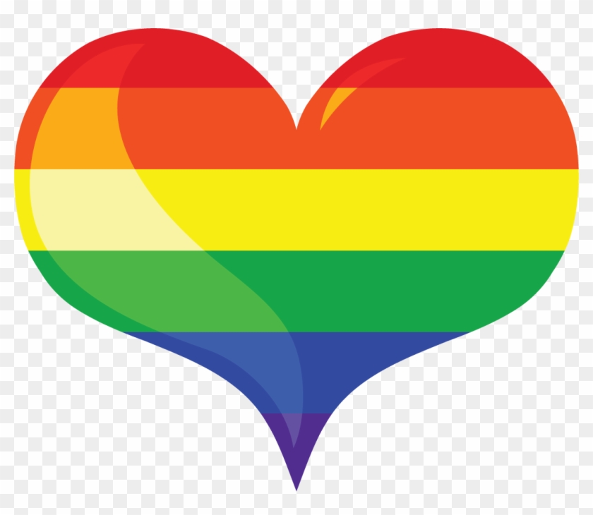 Equal - Free Rainbow Heart Clip Art #306100
