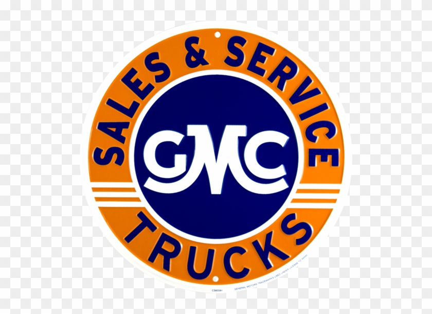 Gmc Trucks Sales And Service Circle - Gmc Sales And Service Round Sign #306127