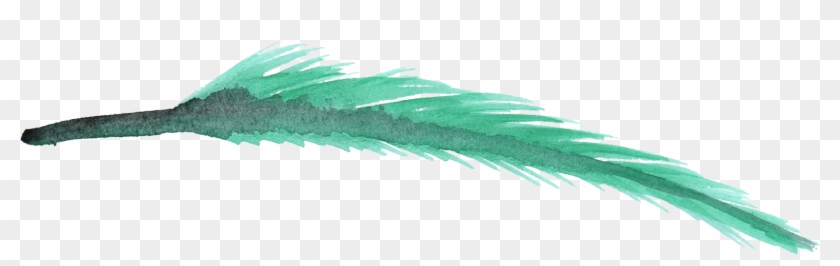 7 Watercolor Feathers Png Transparent Onlygfxcom - Watercolor Blue Feather Png #306159