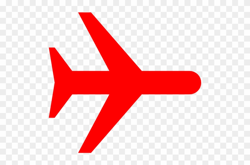 Free Red Airplane Mode On Icon Download Red Airplane - Red Airplane Icon Png #306195