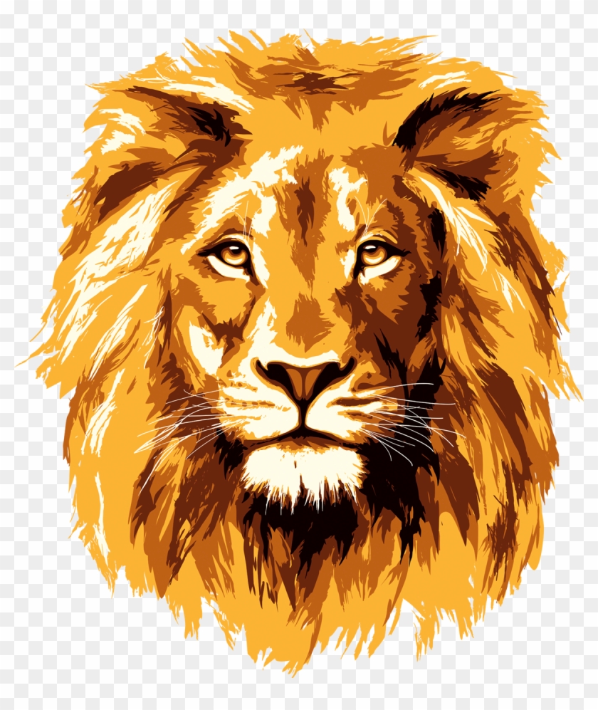 Lion Face Png Images - Lion Vector #306305