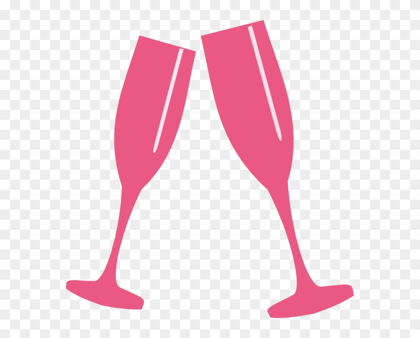 Champagne Glass Wine Glass Clip Art - Pink Champagne Glass Clip Art #306312