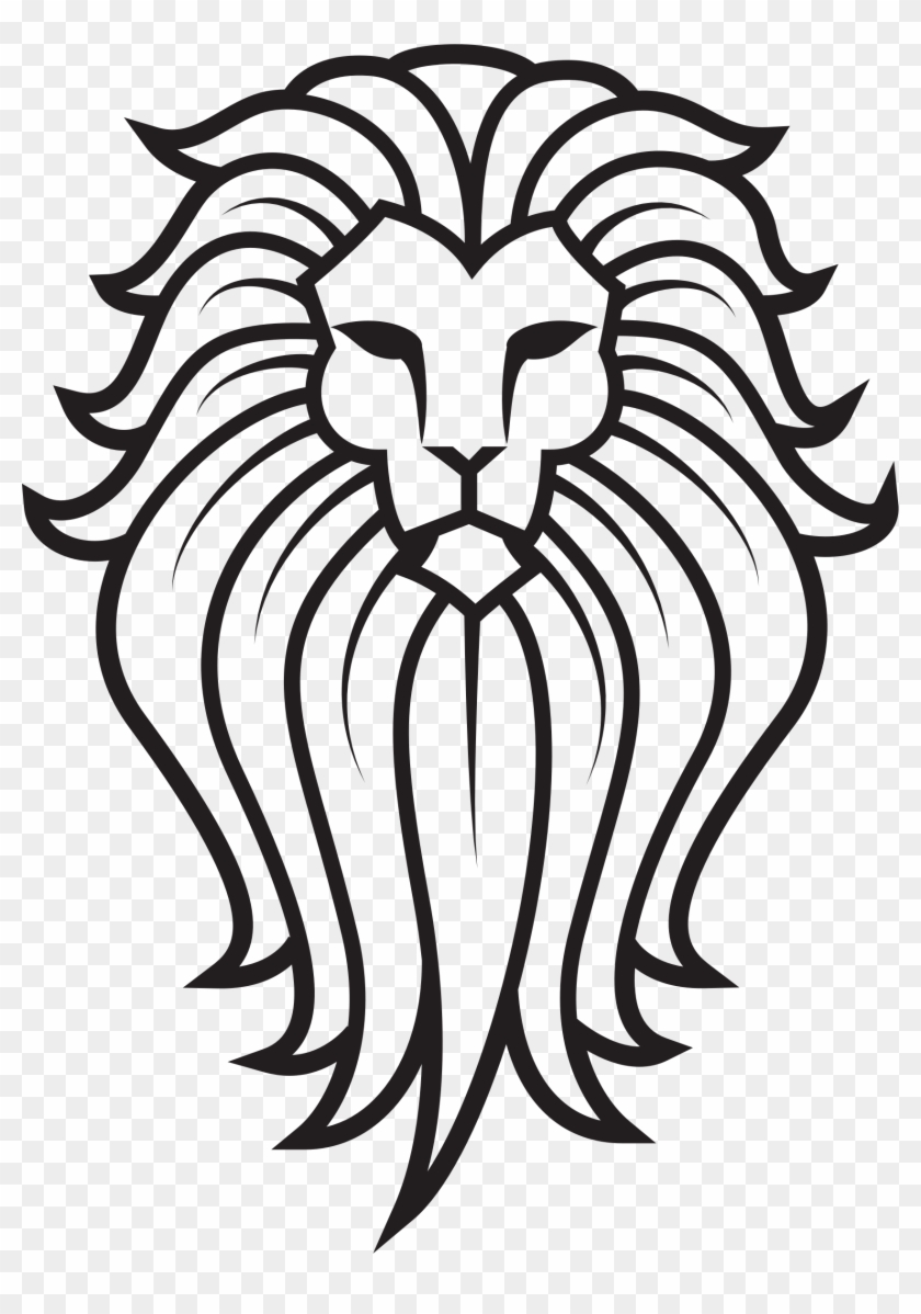 Clipart - Lion Face Tattoo #306460
