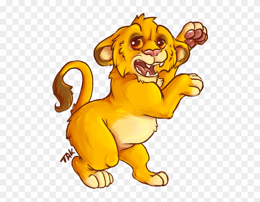 Rampant Lion Cub By Taksart - Cartoon #306466
