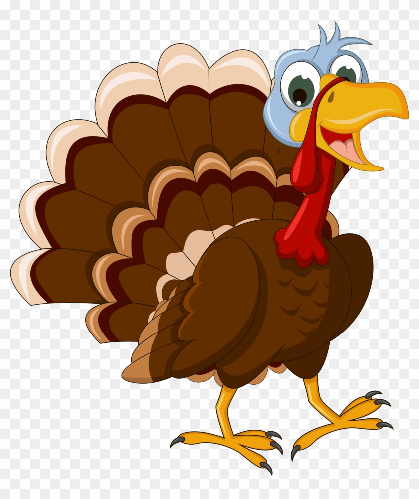 Thanksgiving Clip Art Transparent Background - Turkey Cartoon #306507