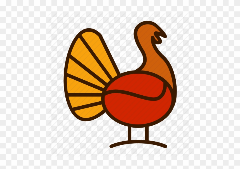 Turkey Character Thanksgiving Icon Royalty Free Vector - Royalty-free #306549