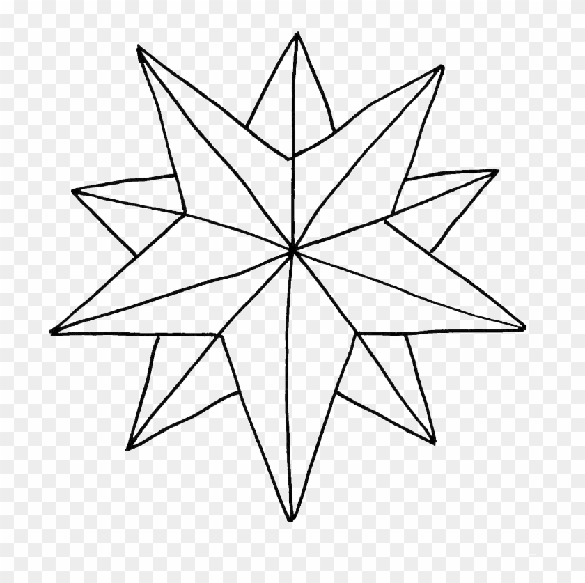 Star Coloring Pages The Sun Flower Pages - Christmas Star To Colour #306552