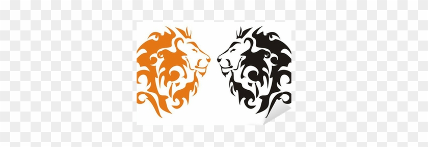 Tribal Lion Heads - Vector Graphics #306583