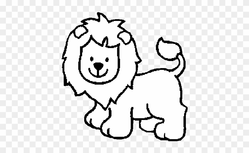 Lion And Lamb Coloring Pages - Dibujos En Blanco Y Negro De Animalitos #306606