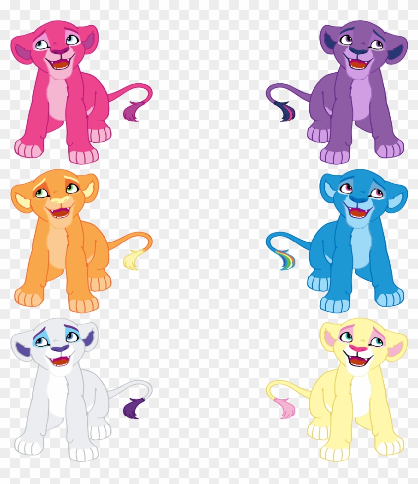 Mane 6 Ponies As Lion King Cubs By Melody-serenata - Lion King As Mlp #306629