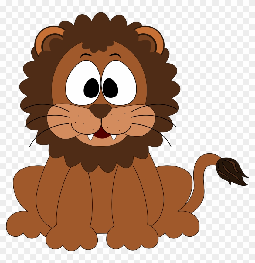 Clipart Cartoon Lion Png - Dibujos De Color Cafe #306640